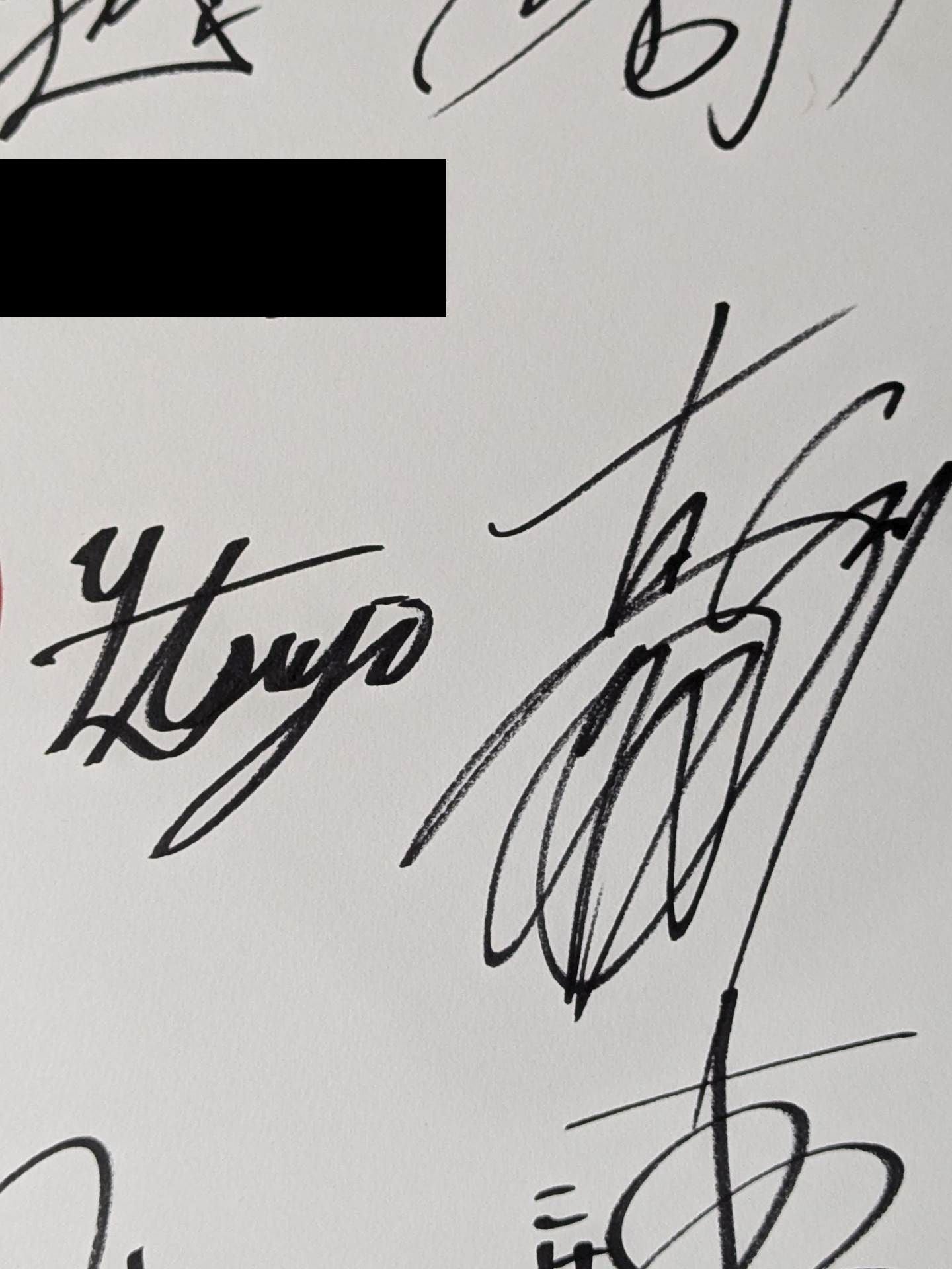 新日本プロレス 12選手直筆サイン寄せ書き(特大色紙・ステッカー貼付)