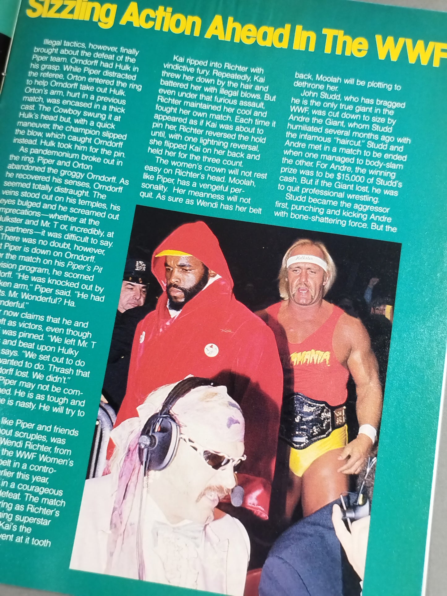 ★ホーガンvsムラコ 王座戦★WWF OFFICIAL PROGRAM No.124