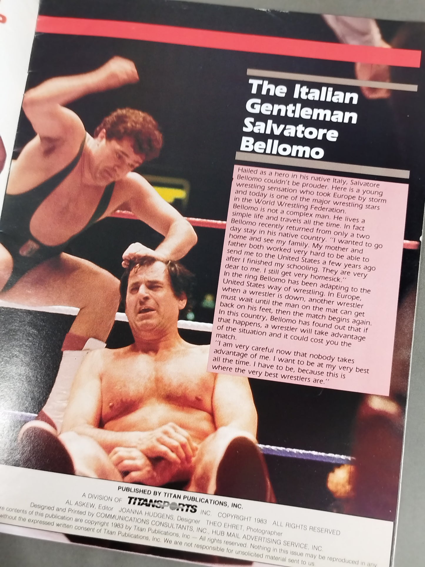 WWF OFFICIAL PROGRAM No.103