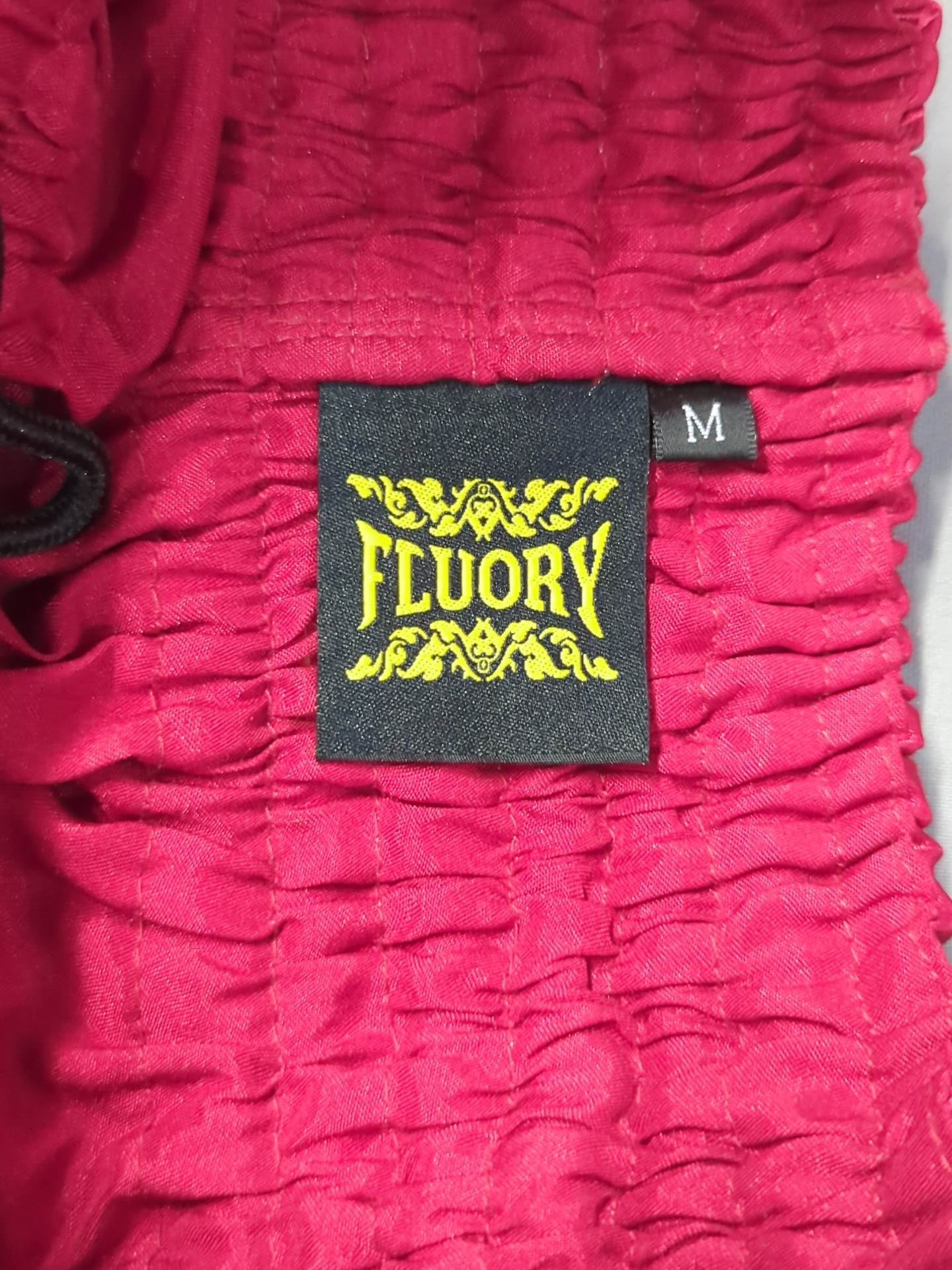FLUORY Muay Thai Shorts (2) (Red)