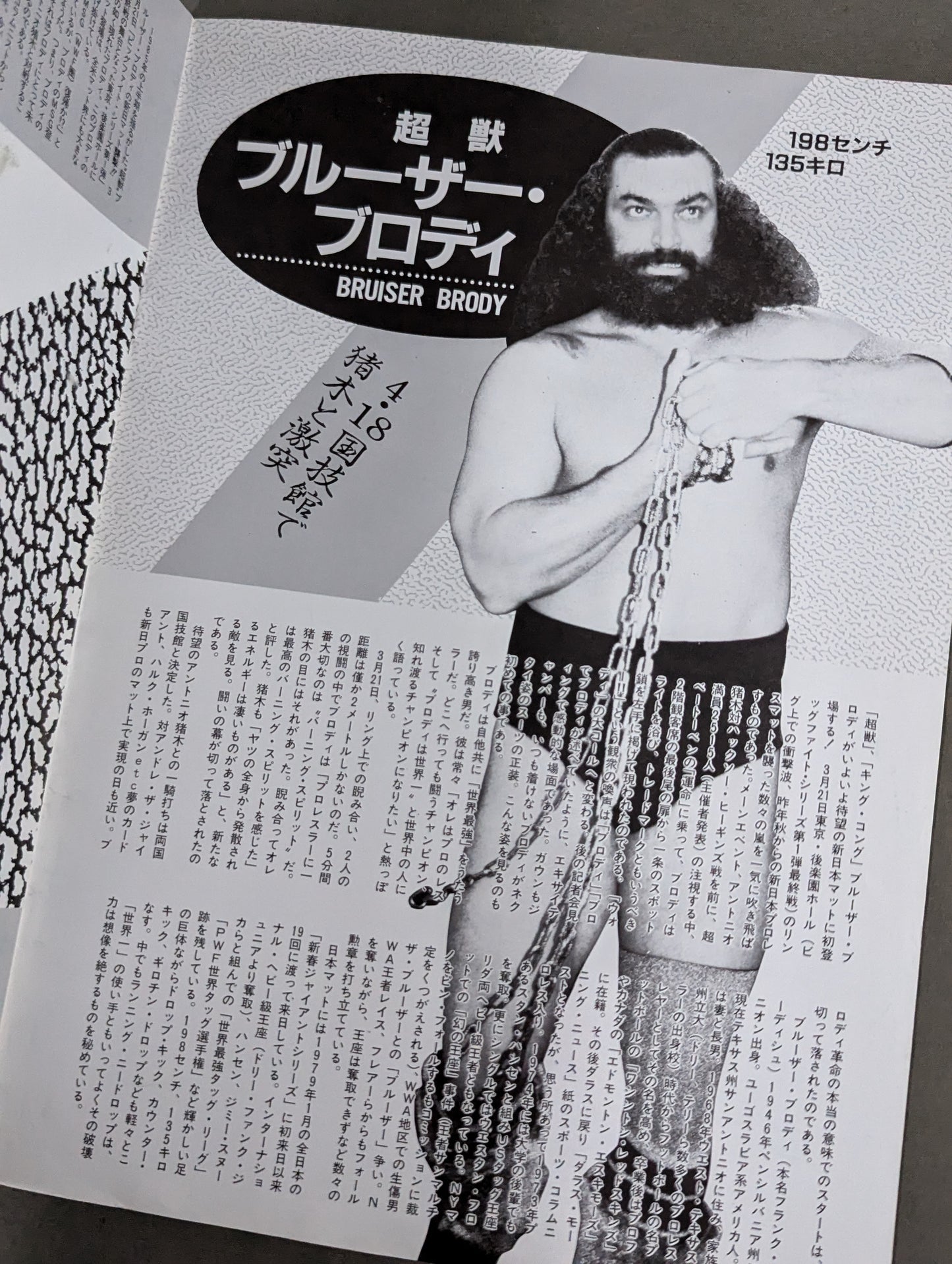 ★運命マッチ★ 猪木vsブルーザー・ブロディ 闘魂スペシャル臨時増刊号