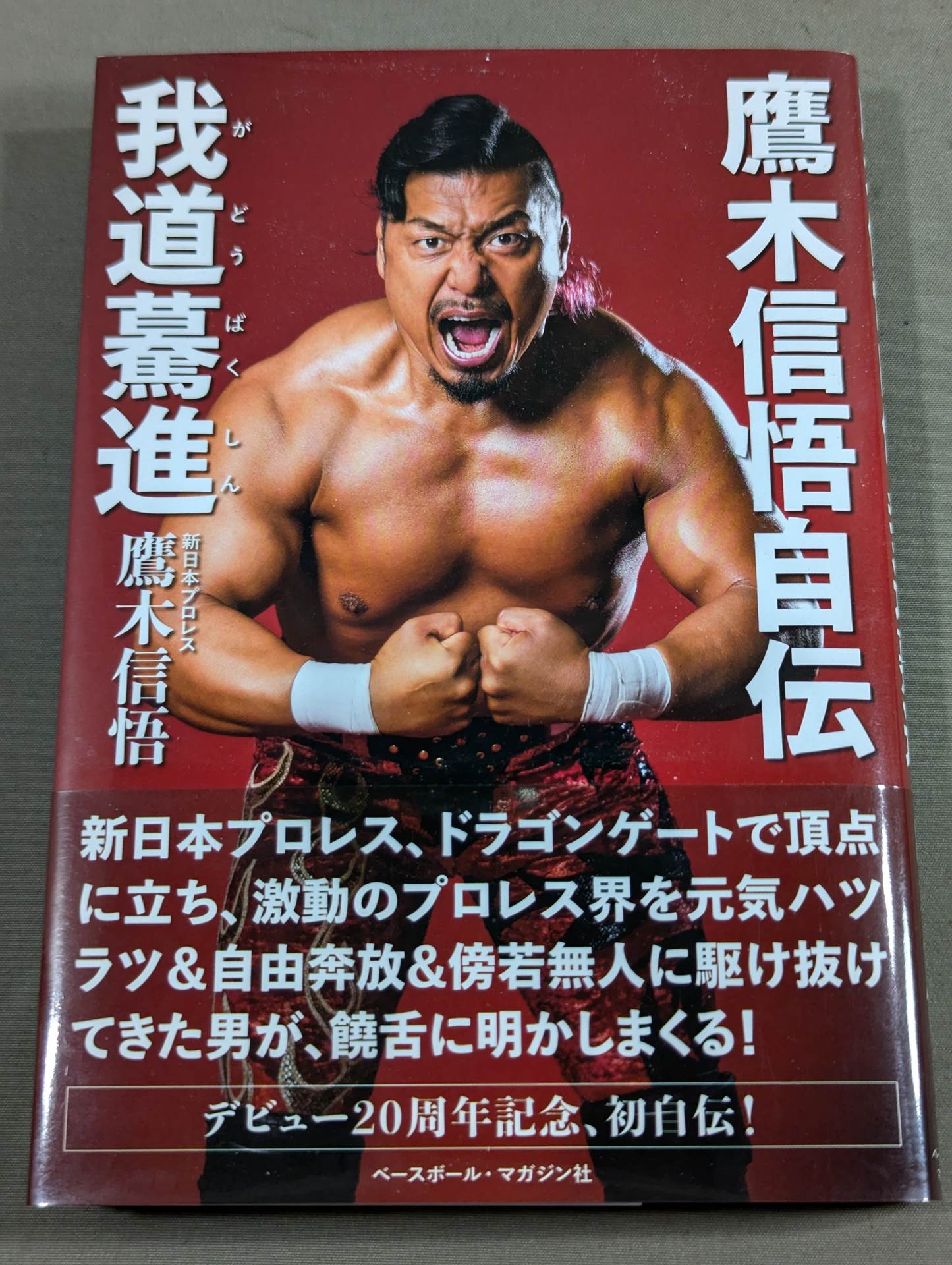 鷹木信悟自伝 我道驀進(がどうばくしん)