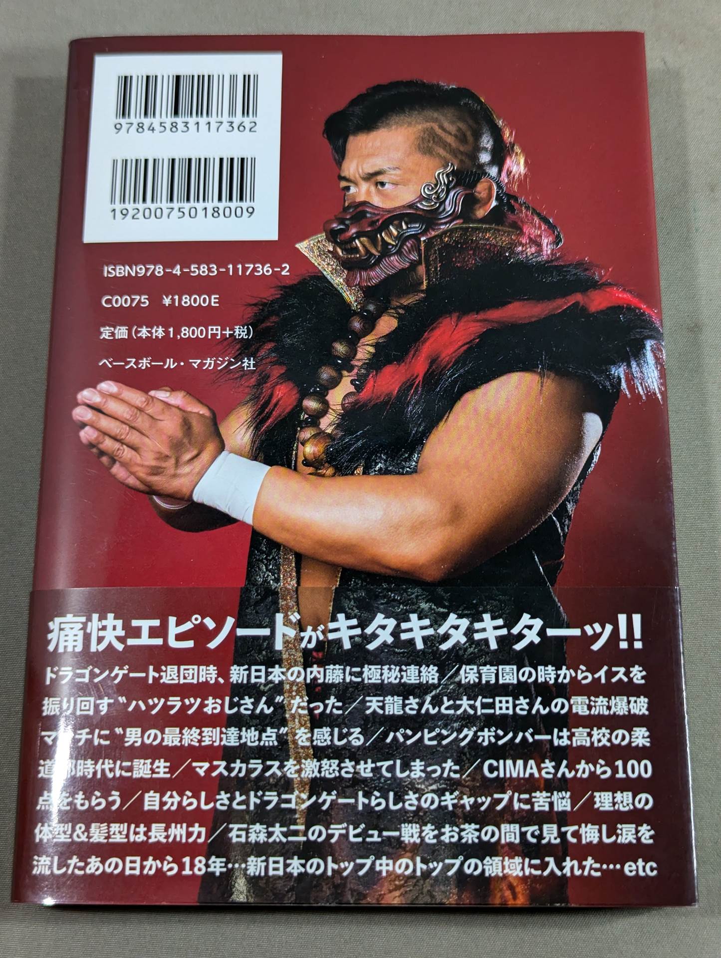 鷹木信悟自伝 我道驀進(がどうばくしん)