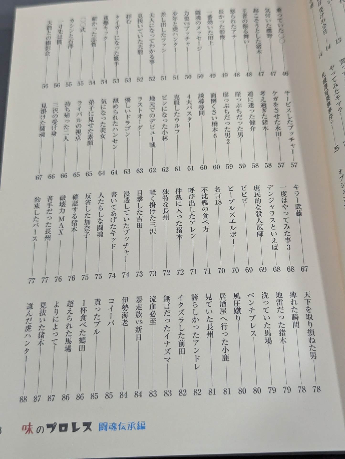 味のプロレス 闘魂伝承編