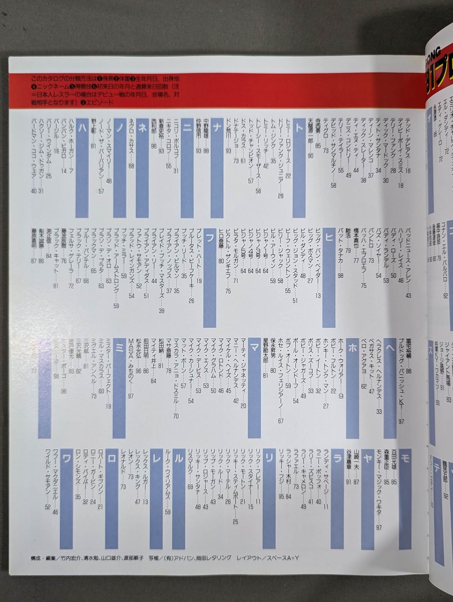 ゴング増刊号 91プロレスオールスターSUPERカタログ
