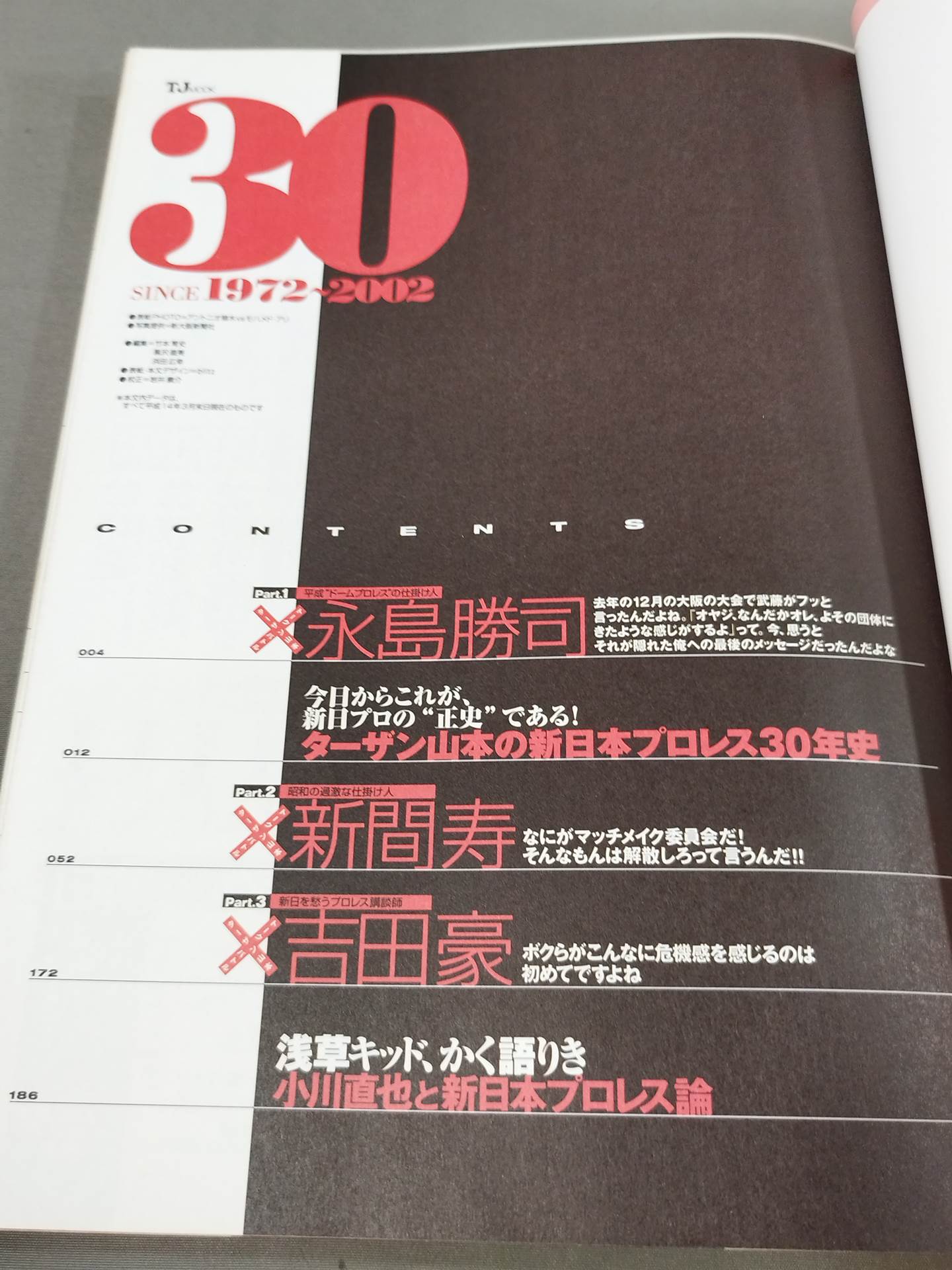ターザン山本責任編集 新日本プロレス30周年 非公式ガイド SINCE1972~2002