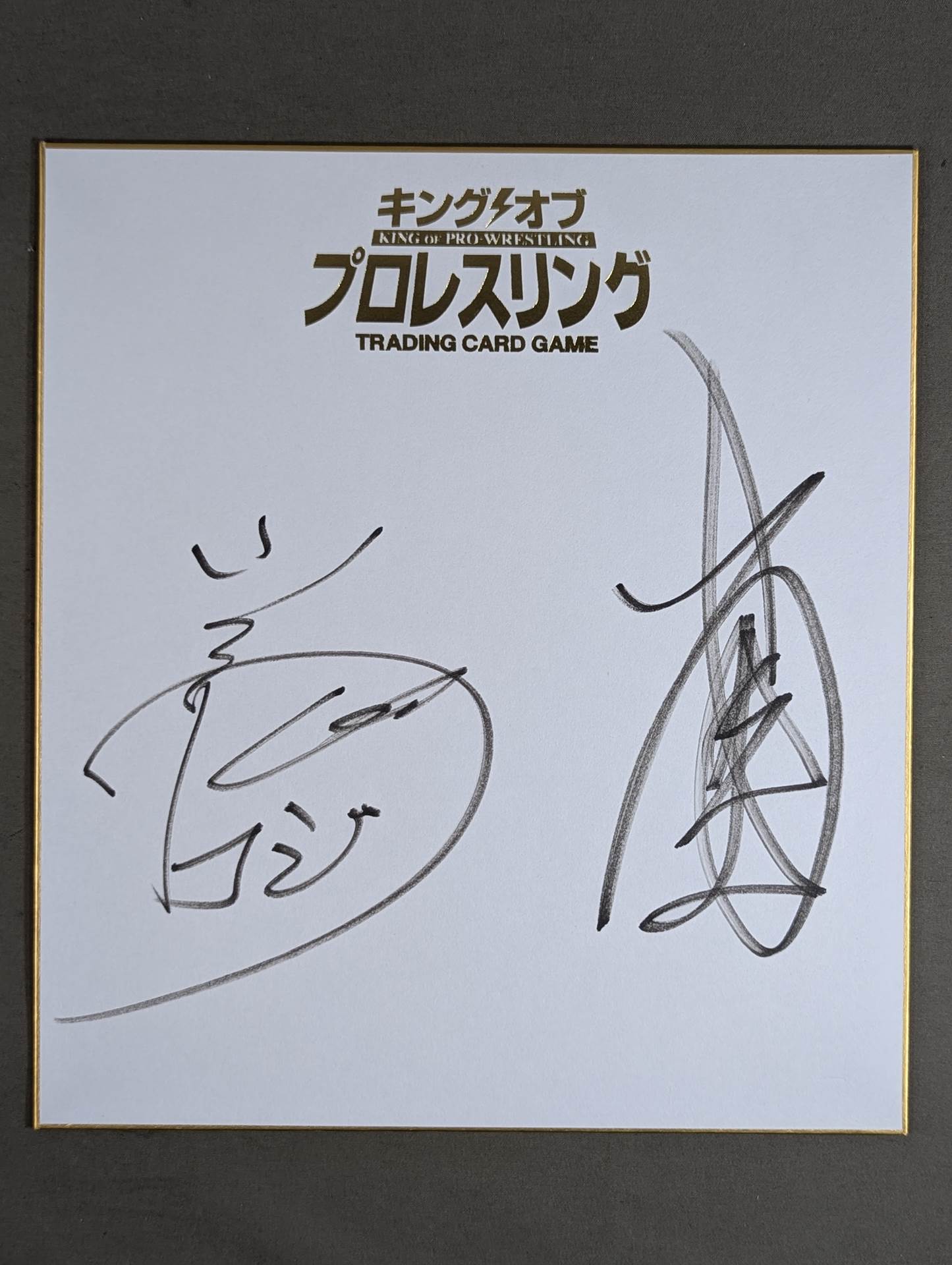 ★テンコジ★ 天山広吉&小島聡(キングオブプロレスリング専用色紙)