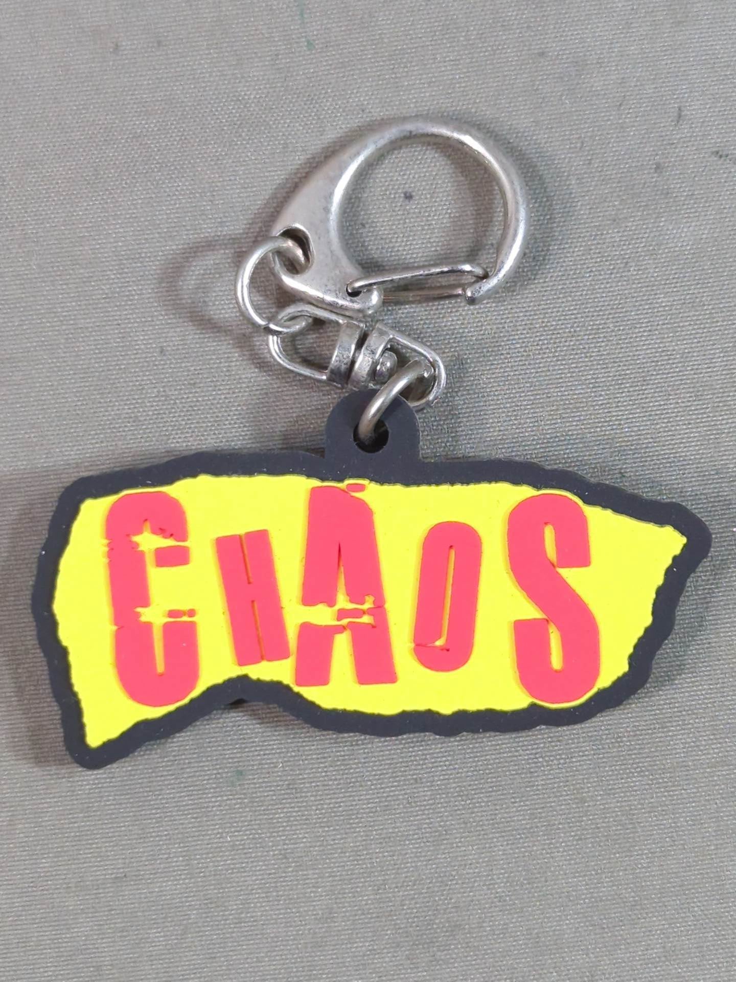 CHAOS Rubber Keychain