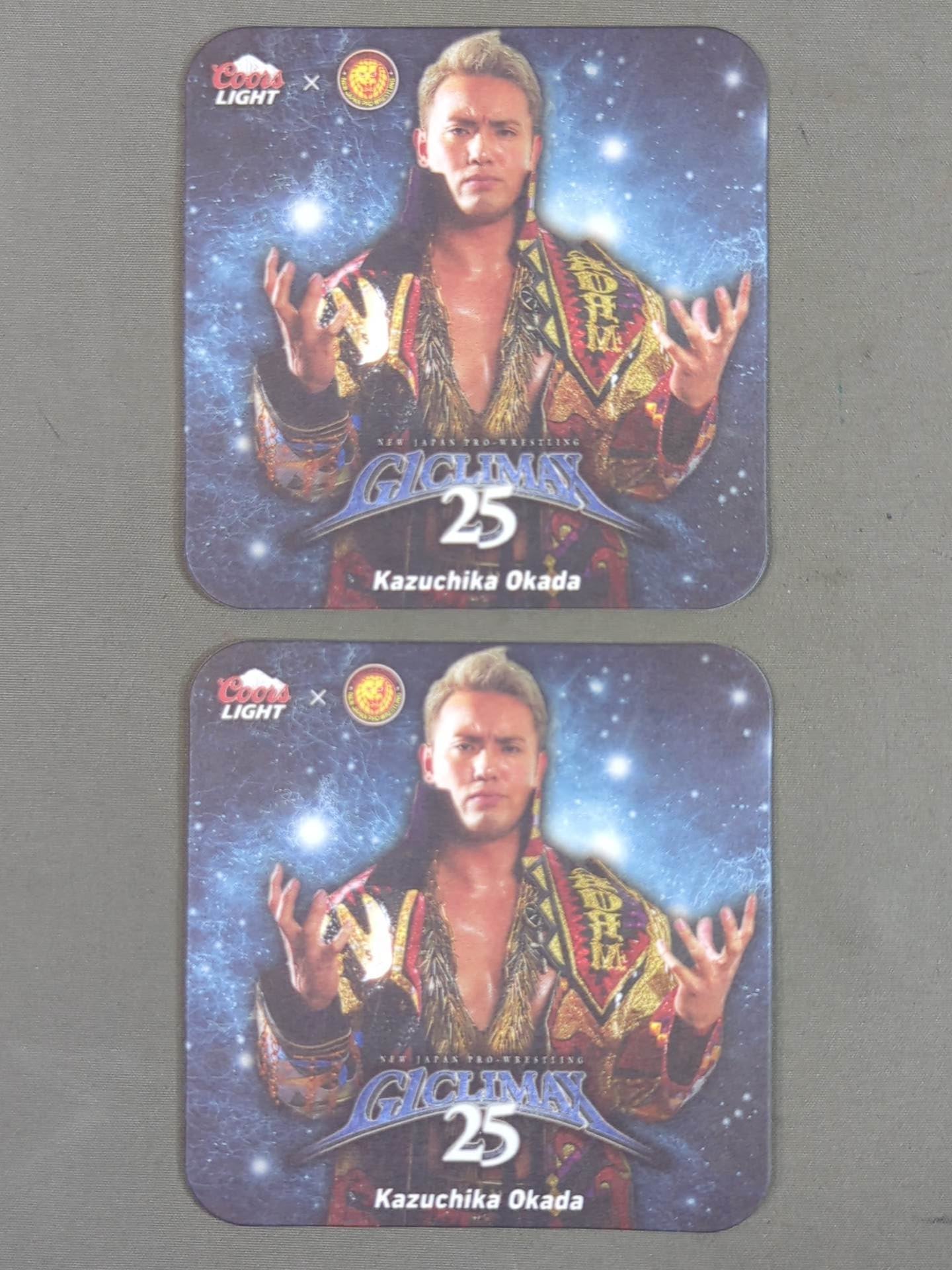 ★G1 Climax 25★ NJPW×Coors Kazuchika Okada  Coaster Set