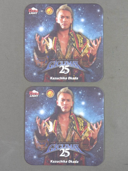 ★G1 Climax 25★ NJPW×Coors Kazuchika Okada  Coaster Set