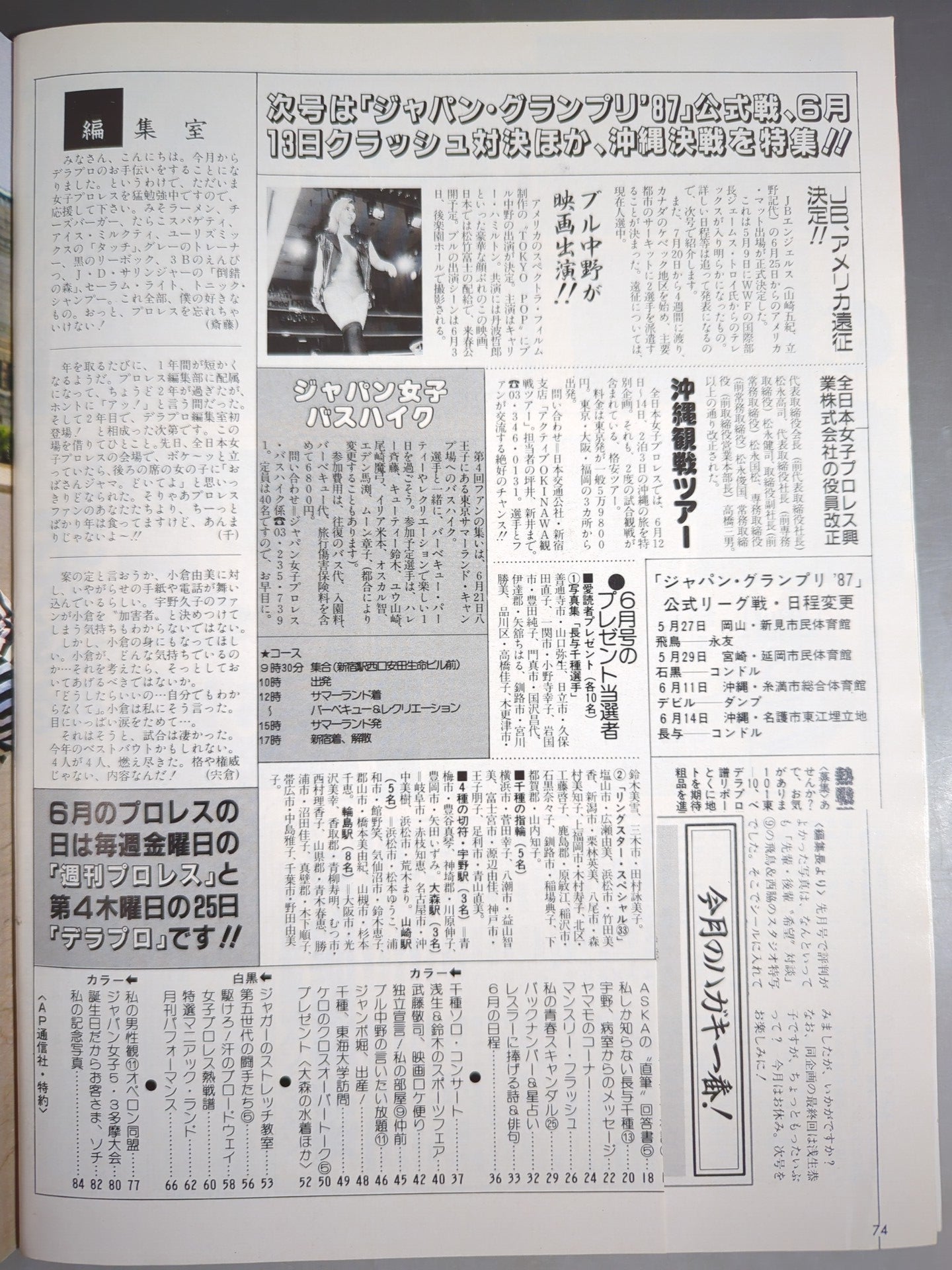 デラックスプロレス 1987年7月号