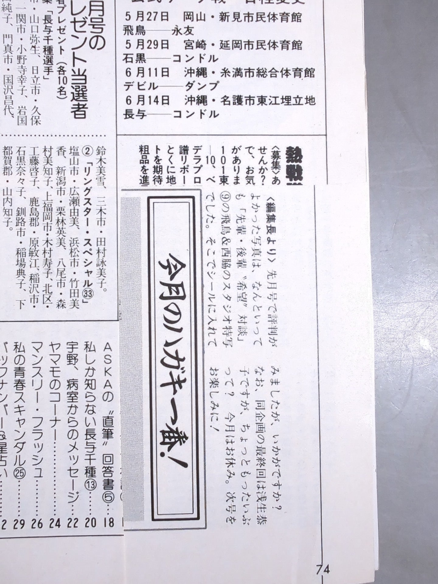 デラックスプロレス 1987年7月号
