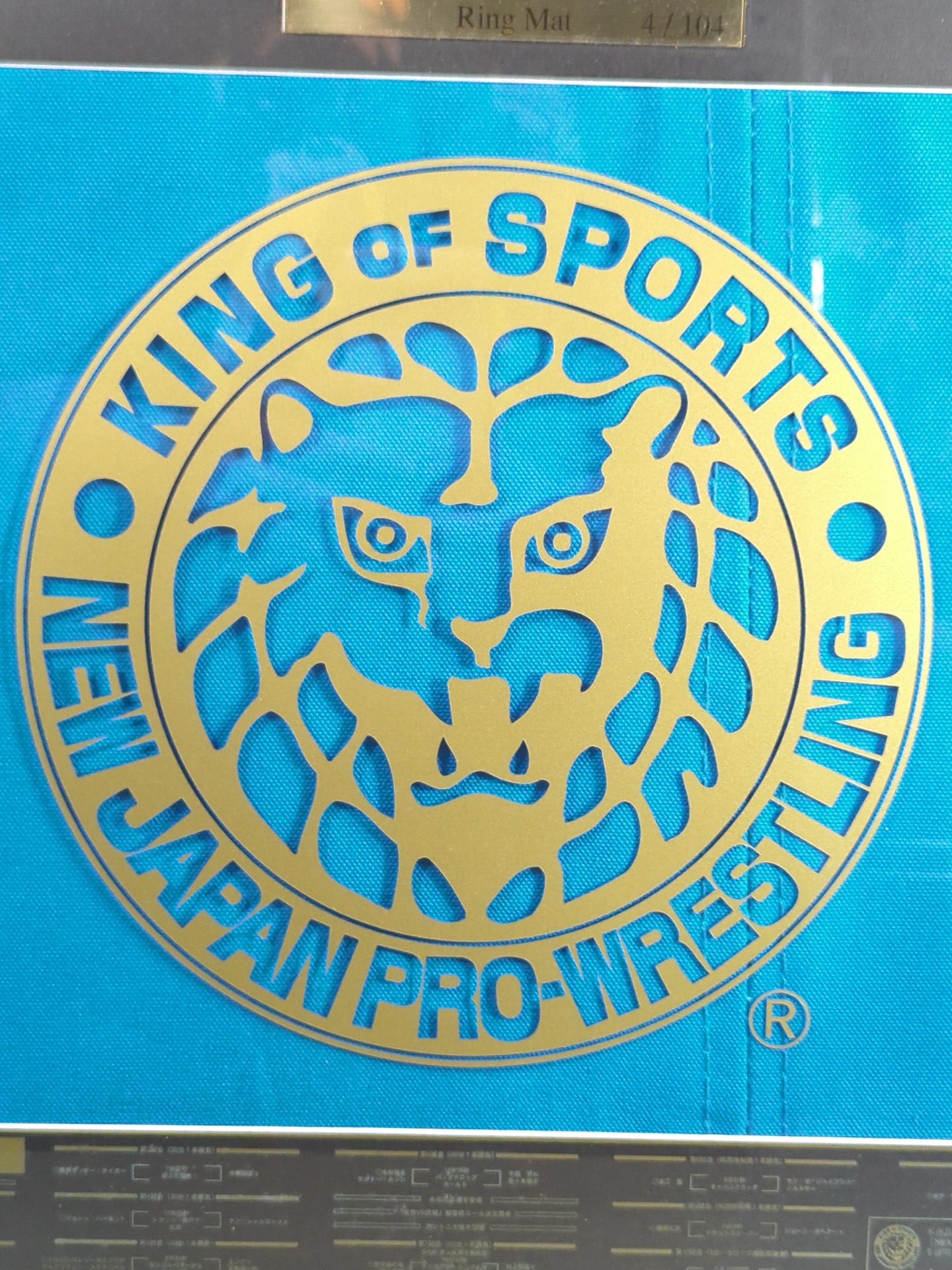 New Japan Pro Wrestling 【2004.05.03 NEXESS TOKYO DOME】 worn by him ring mat