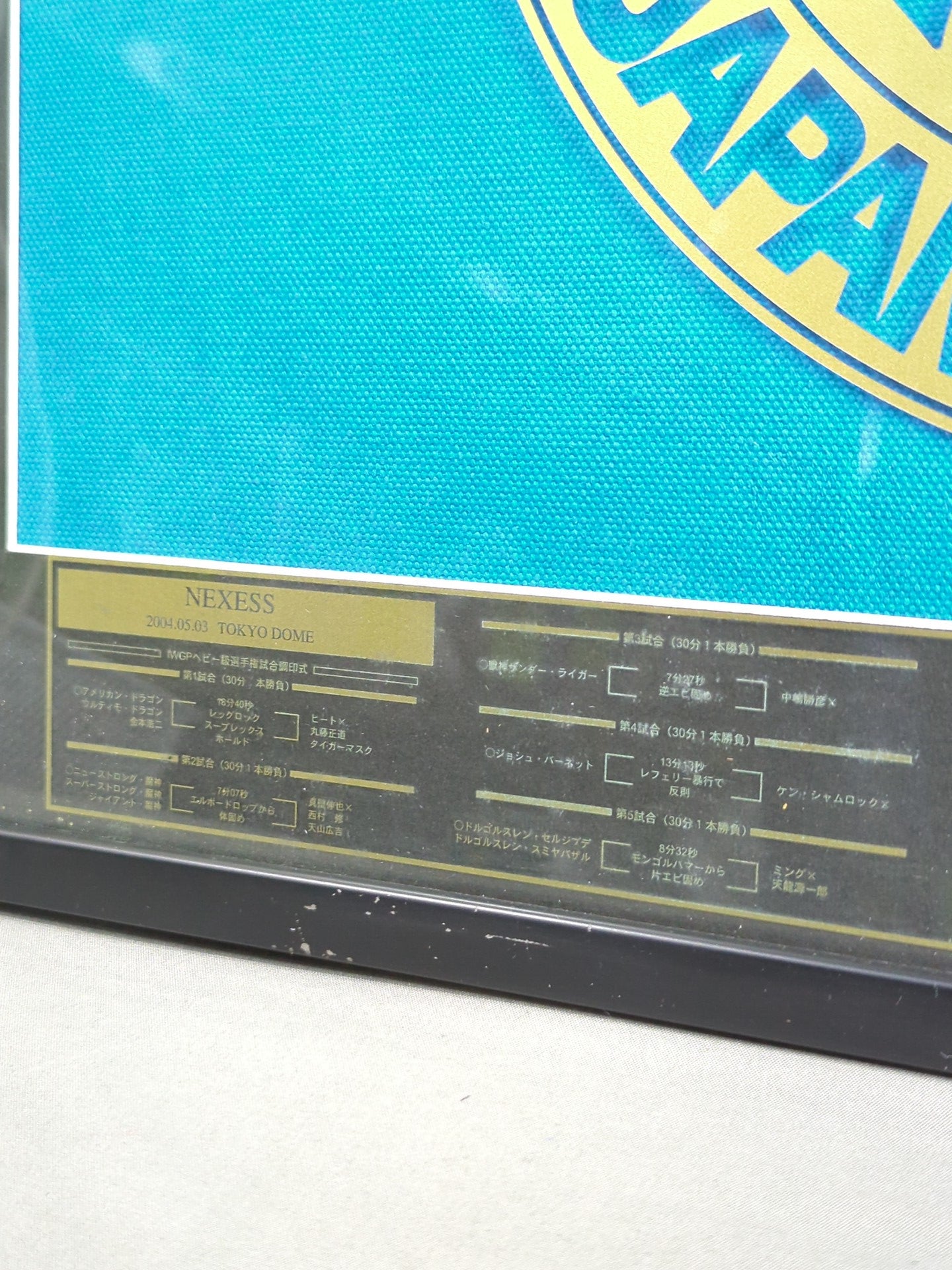 New Japan Pro Wrestling 【2004.05.03 NEXESS TOKYO DOME】 worn by him ring mat