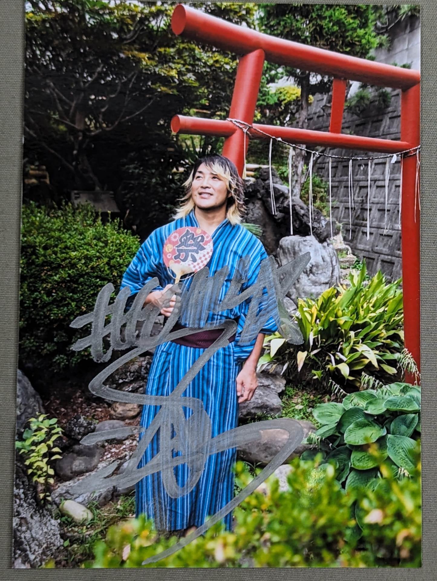 棚橋弘至 直筆サイン入り ブロマイド(A-2)