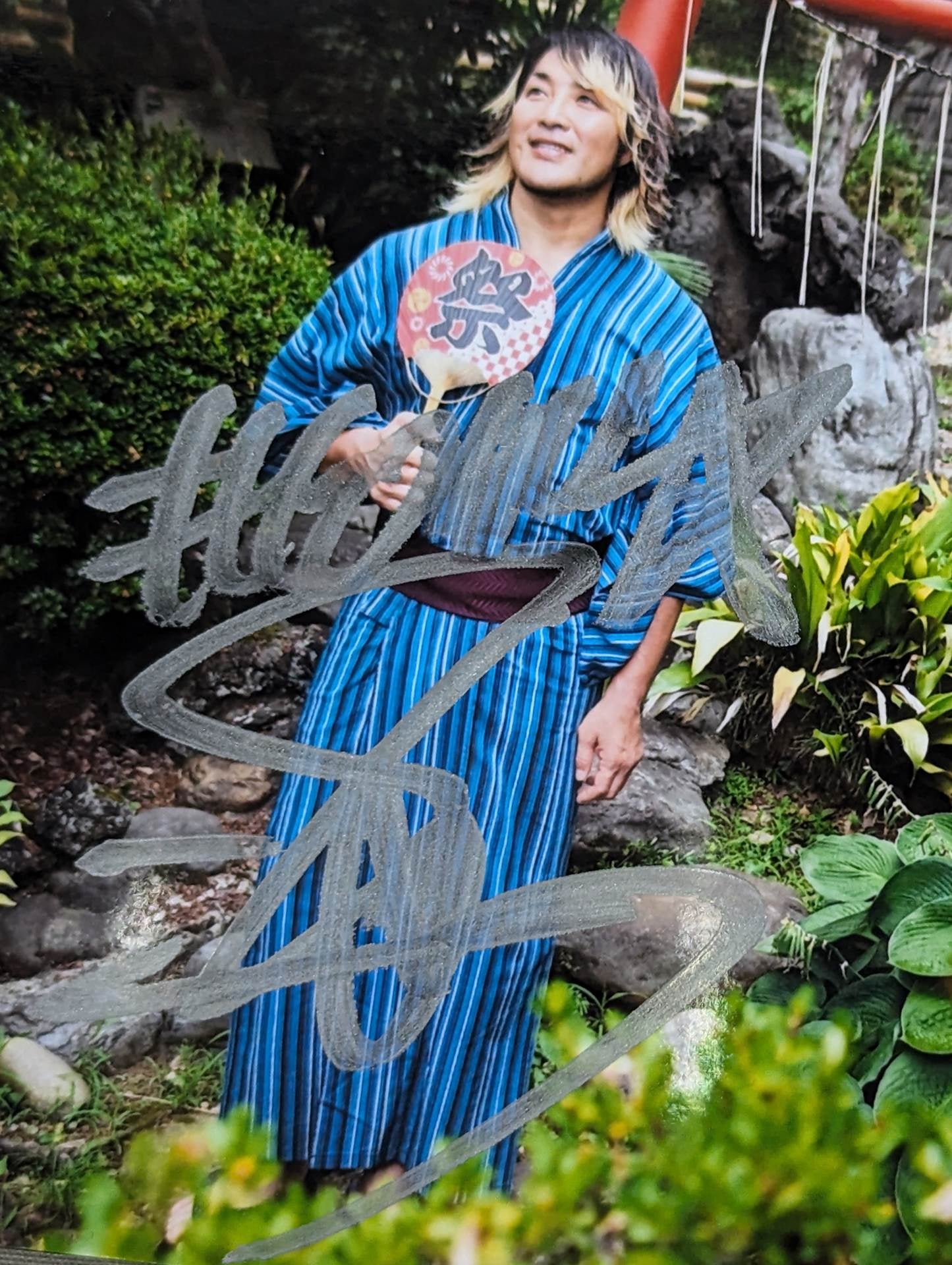 棚橋弘至 直筆サイン入り ブロマイド(A-2)