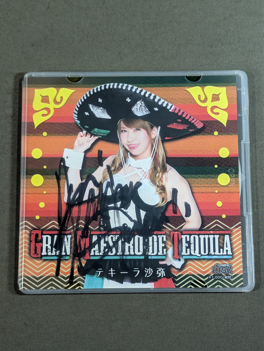 【hand signed autograph】 Tequila Saya Entrance song "GRAN MAESTRO DE TEQUILA"