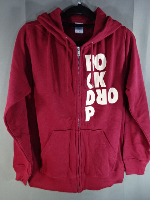 松本浩代 ROCK DROP ジップパーカー①(バーガンディ)