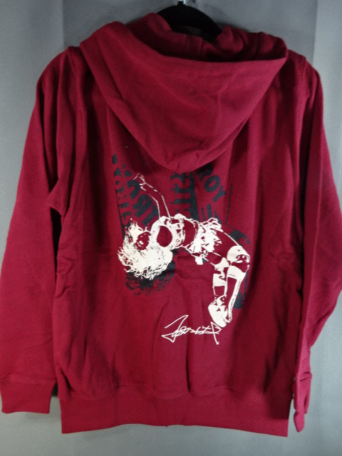 Hiroyo Matsumoto ROCK DROP Zip Hoodie (1) (Burgundy)