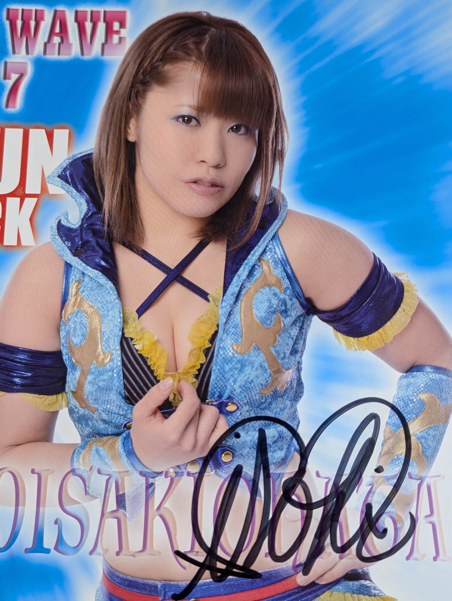 [6 fighters hand signed autograph 】Pro-wrestling WAVE Official Pamphlet vol.93