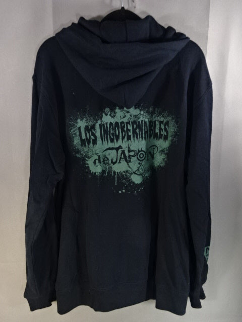 BUSHI ×L.I.J EN SERIO Zip hoodie (2)(Black)