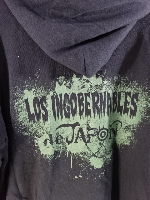 BUSHI ×L.I.J EN SERIO Zip hoodie (2)(Black)