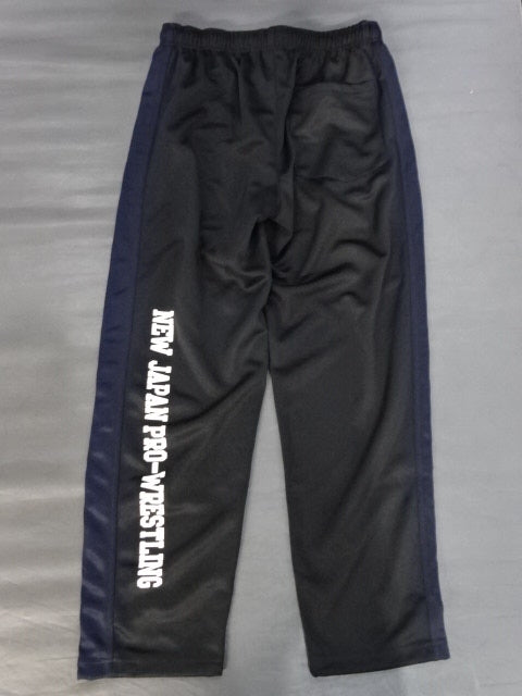新日本プロレス×SOUL SPORTS ライオンマーク ジャージパンツ①(ブラック)