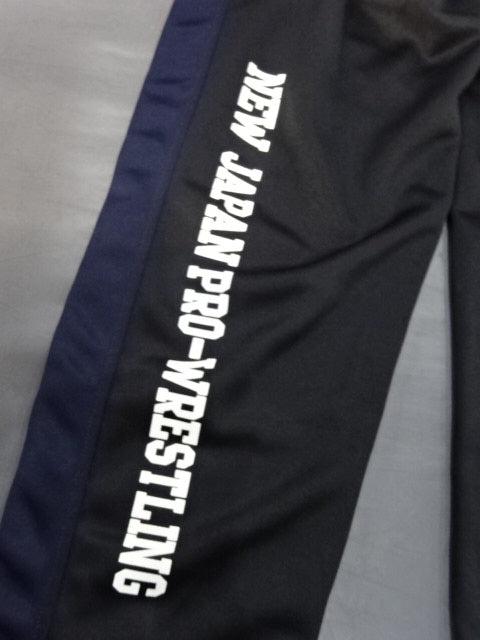 新日本プロレス×SOUL SPORTS ライオンマーク ジャージパンツ①(ブラック)