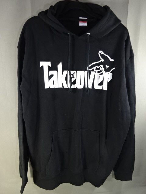 【hand signed autograph】 Katsuyori Shibata TAKEOVER Pullover Hoodie  (1) (Black)