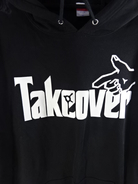 【直筆サイン入り】柴田勝頼 TAKEOVER プルオーバーパーカー①(ブラック)