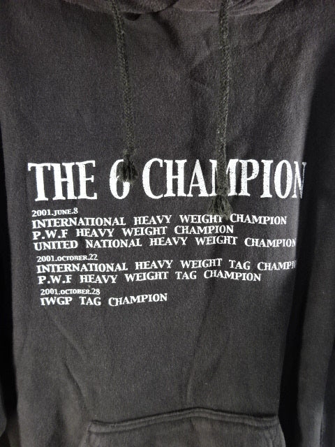武藤敬司 THE 6 CHAMPION プルオーバーパーカー