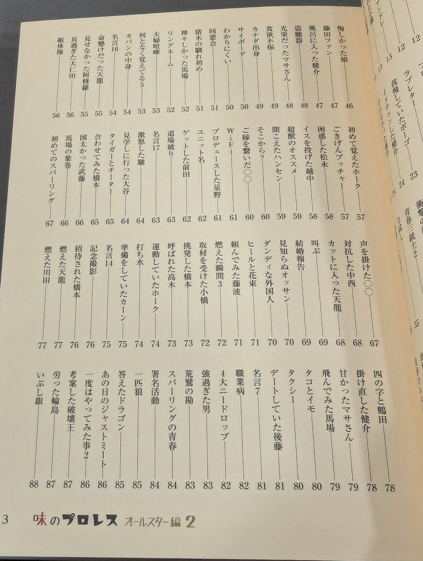 【著者 直筆サイン入り】味のプロレス オールスター編2