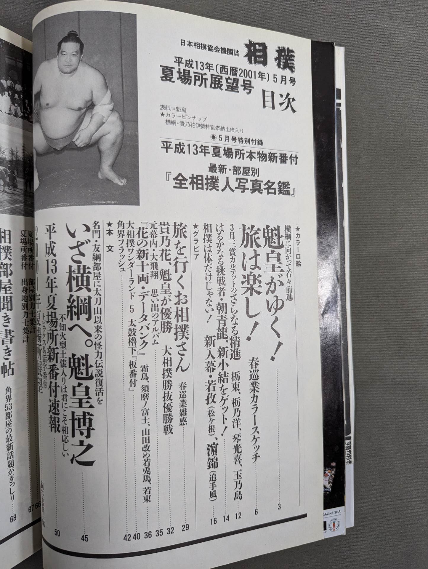 相撲 2001年5月号