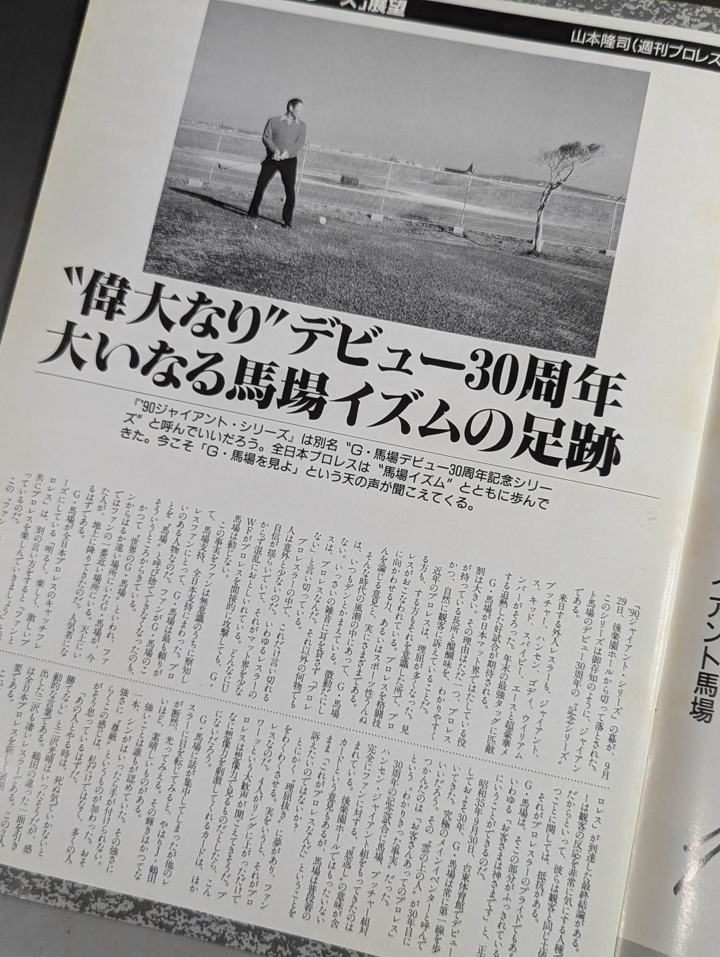 90ジャイアント・シリーズ / G・馬場、デビュー30周年記念