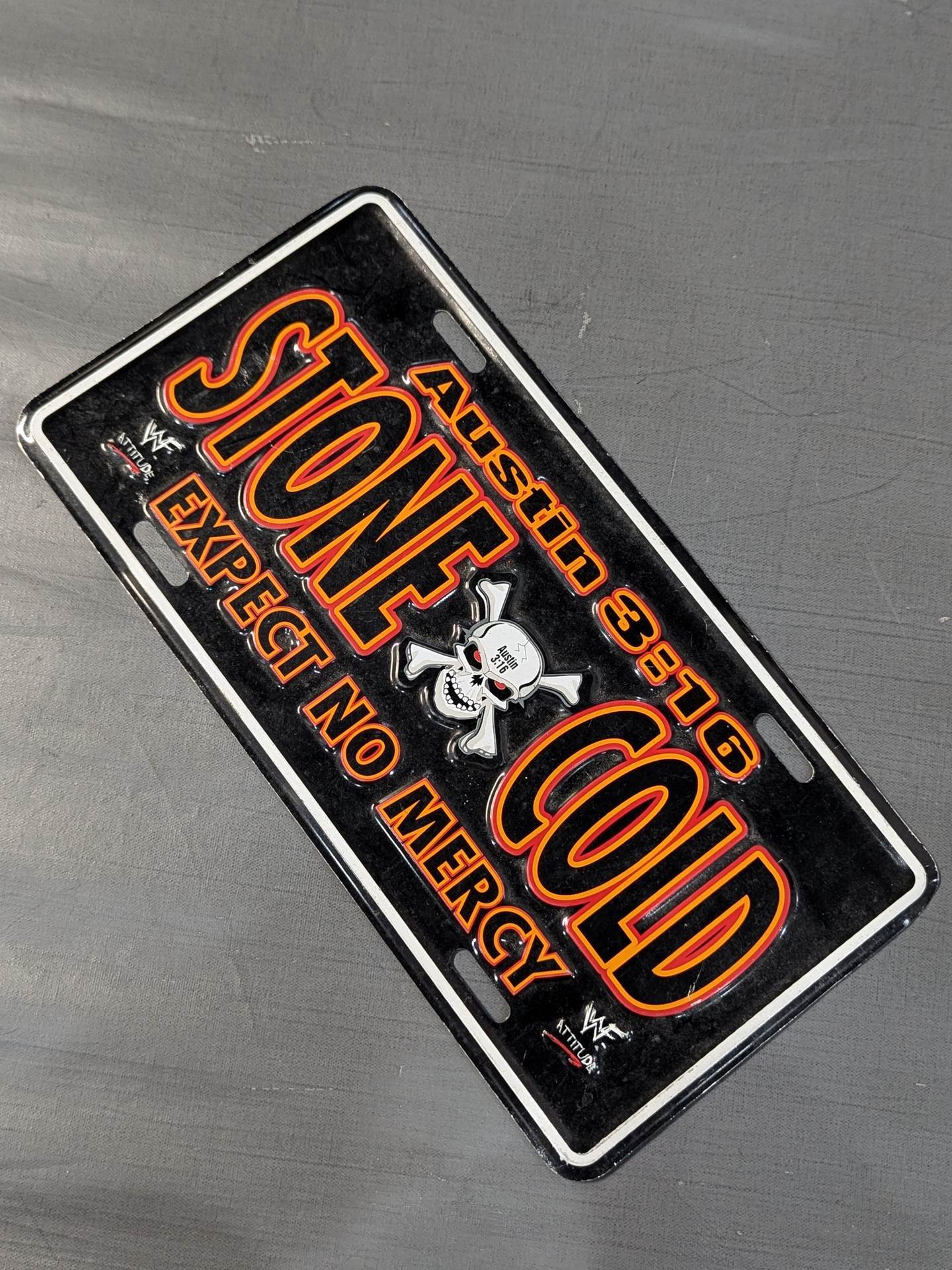 STONE COLD Steve Austin "STONE COLD" license plate