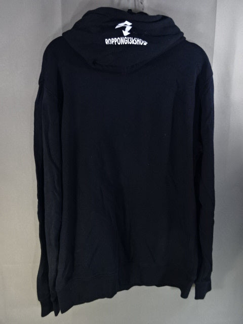 SHO Pullover hoodie (1) (Black× White)