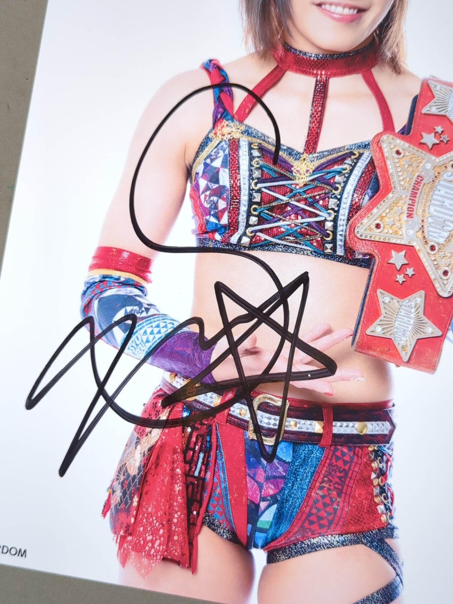 Akari hand signed autograph stardom Pro-Photo (H-2)