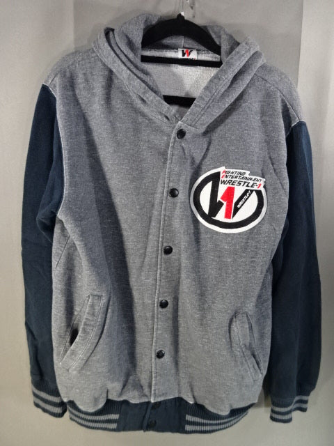 WRESTLE-1 ボタンパーカー①(グレー)