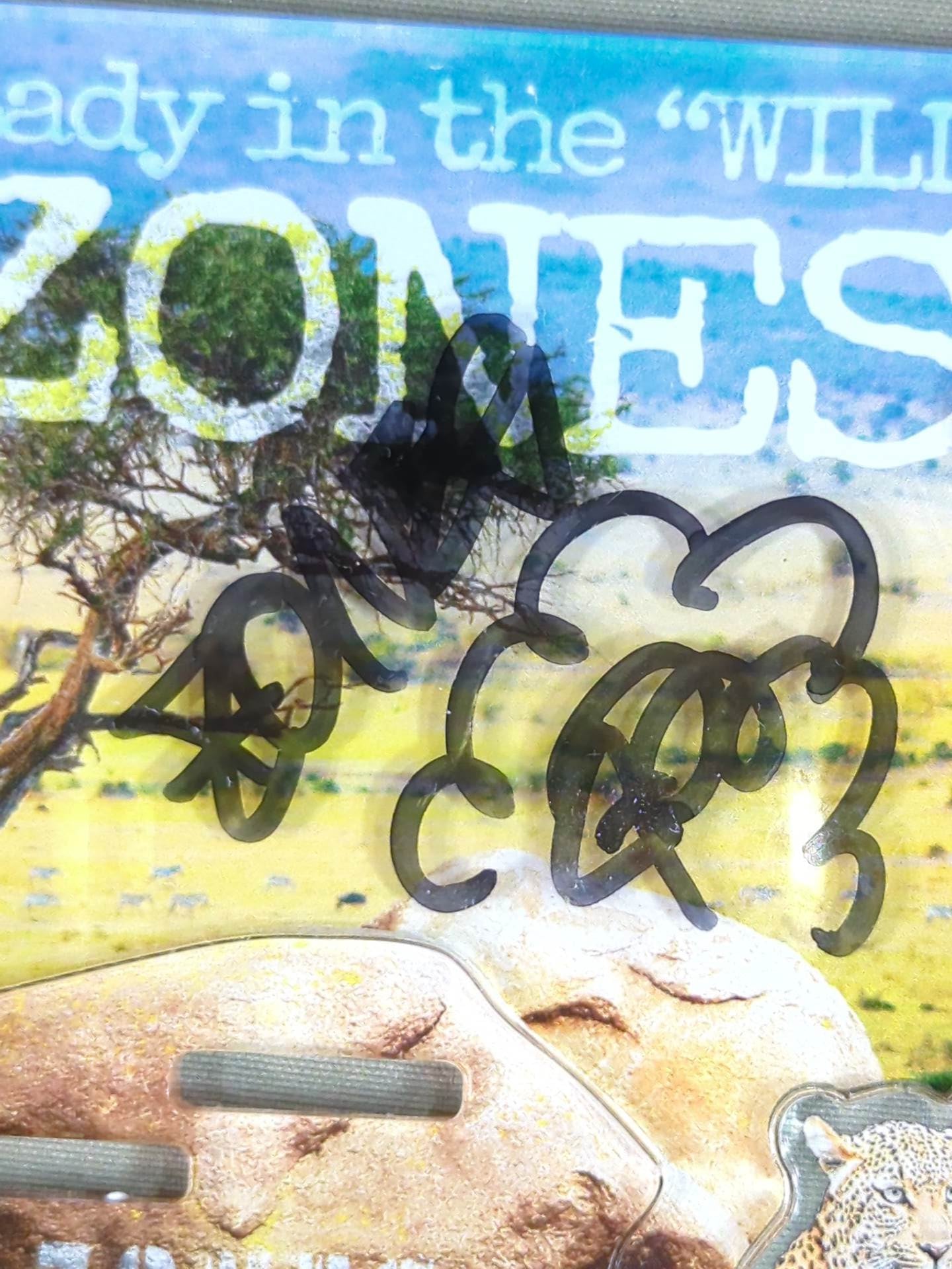 【hand signed autograph】 ZONES Acrylic Stand