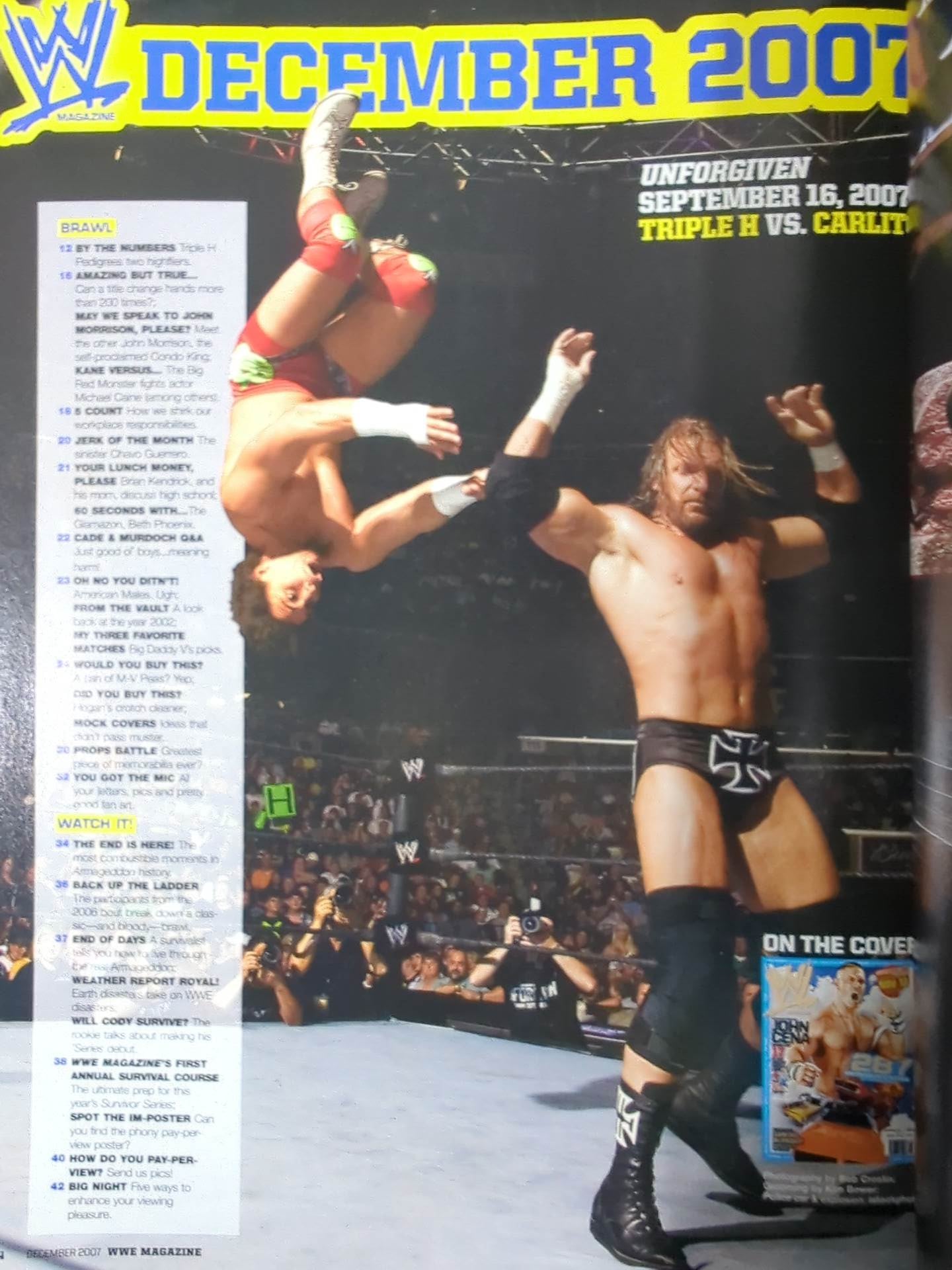 WWE MAGAZINE December 2007