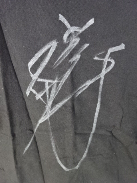【Akira Maeda hand signed autograph 】 Antonio Inoki ×TWOPLATOONS FIRE EYES T-Shirt(1)( Black)