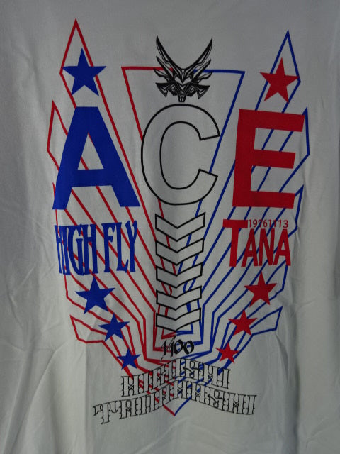 Hiroshi Tanahashi × Guts Dynamite Cabaretes Collaboration T-Shirt (3) (White)