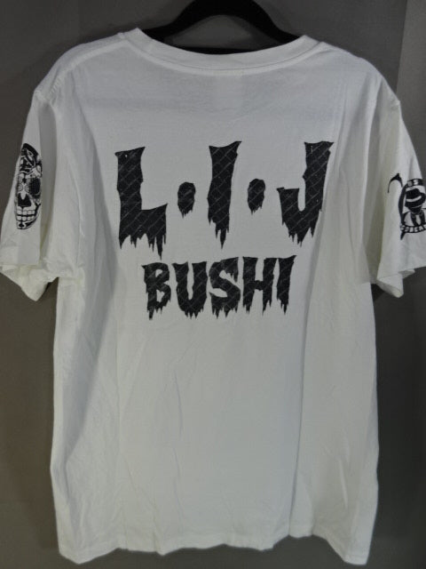BUSHI EN SERIO T-Shirt (2) (White × Black)