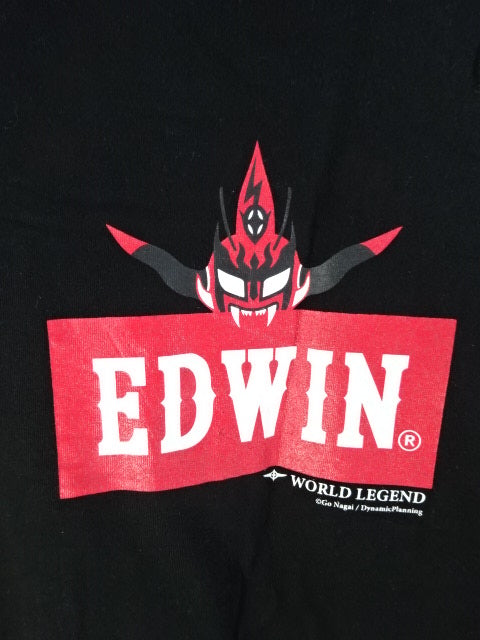 Jushin Thunder Liger ×EDWIN Box Logo T-Shirt (2) (Black)