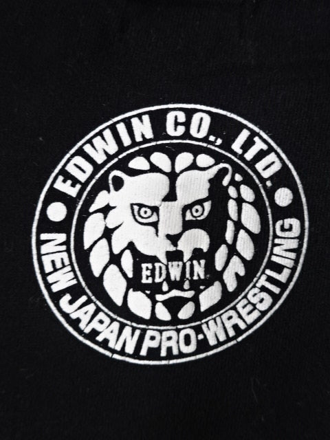 Jushin Thunder Liger ×EDWIN Box Logo T-Shirt (2) (Black)