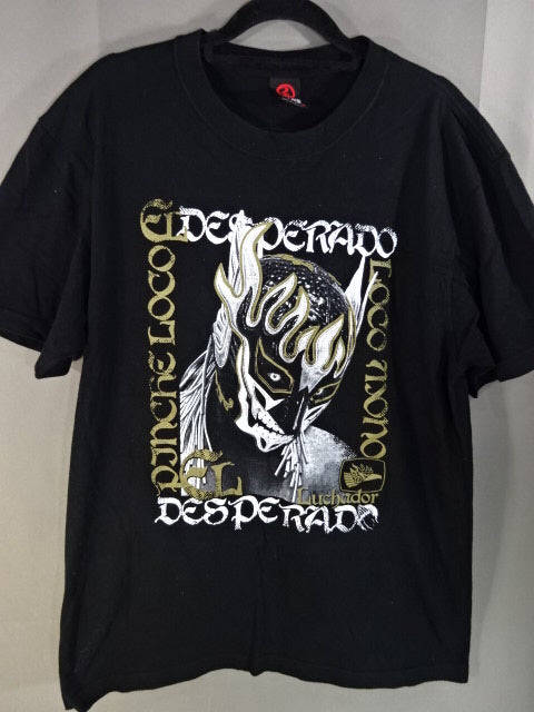 エル・デスペラード×ROLLING CRADLE コラボTシャツ(ブラック×ゴールド)