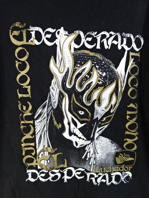El Desperado × ROLLING CRADLE collaboration T-shirt (black×gold)
