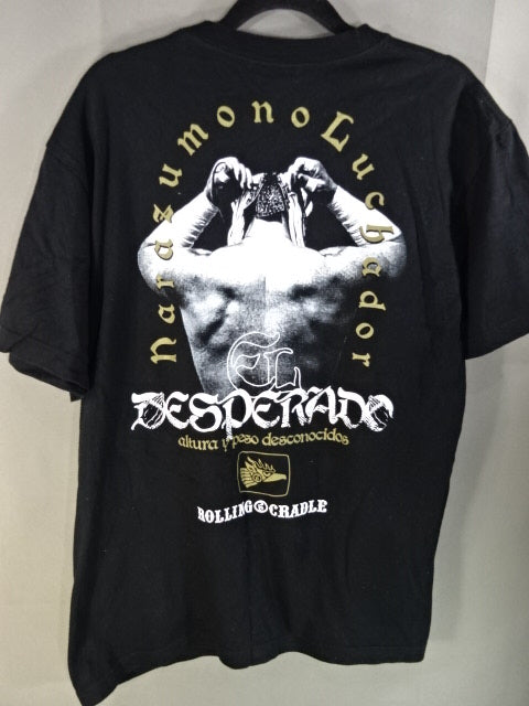 El Desperado × ROLLING CRADLE collaboration T-shirt (black×gold)