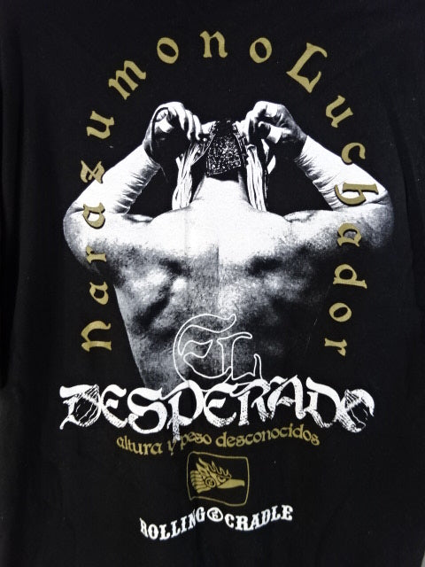 El Desperado × ROLLING CRADLE collaboration T-shirt (black×gold)