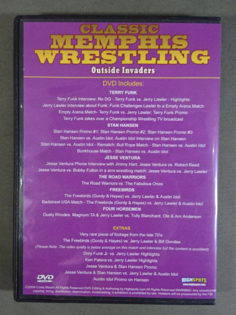 CLASSIC MEMPHIS Wrestling ★OUTSIDE INVADERS★
